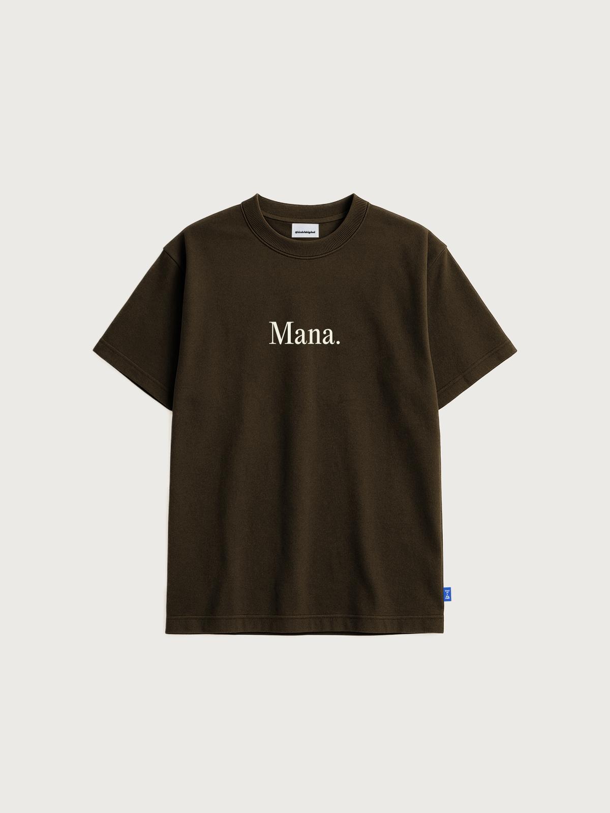 dena：mana カットソー　Tシャツ Mana. T-shirt - Chocolate/Cream