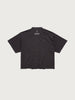 Relentless Distressed Crop T-shirt - Faded Black
