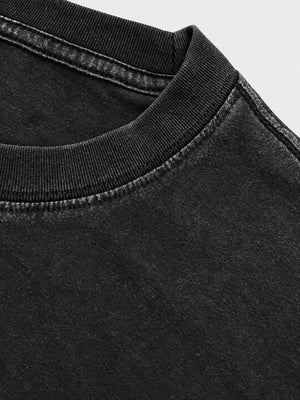 Good Morning T-shirt – Washed Black & Lavendar
