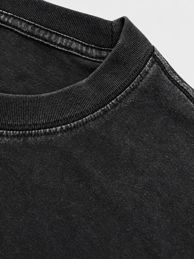 Good Morning T-shirt – Washed Black & Lavendar
