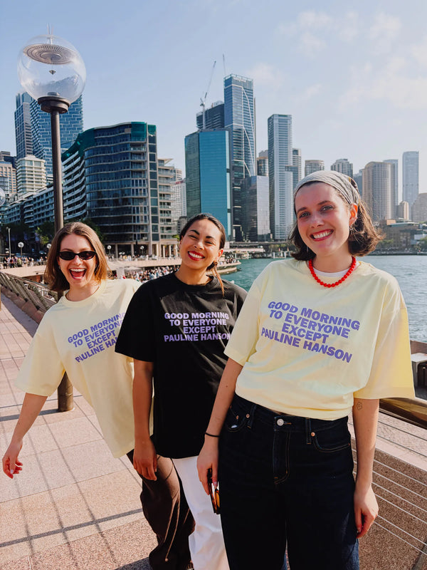Good Morning T-shirt – Lemon Curd & Lavendar