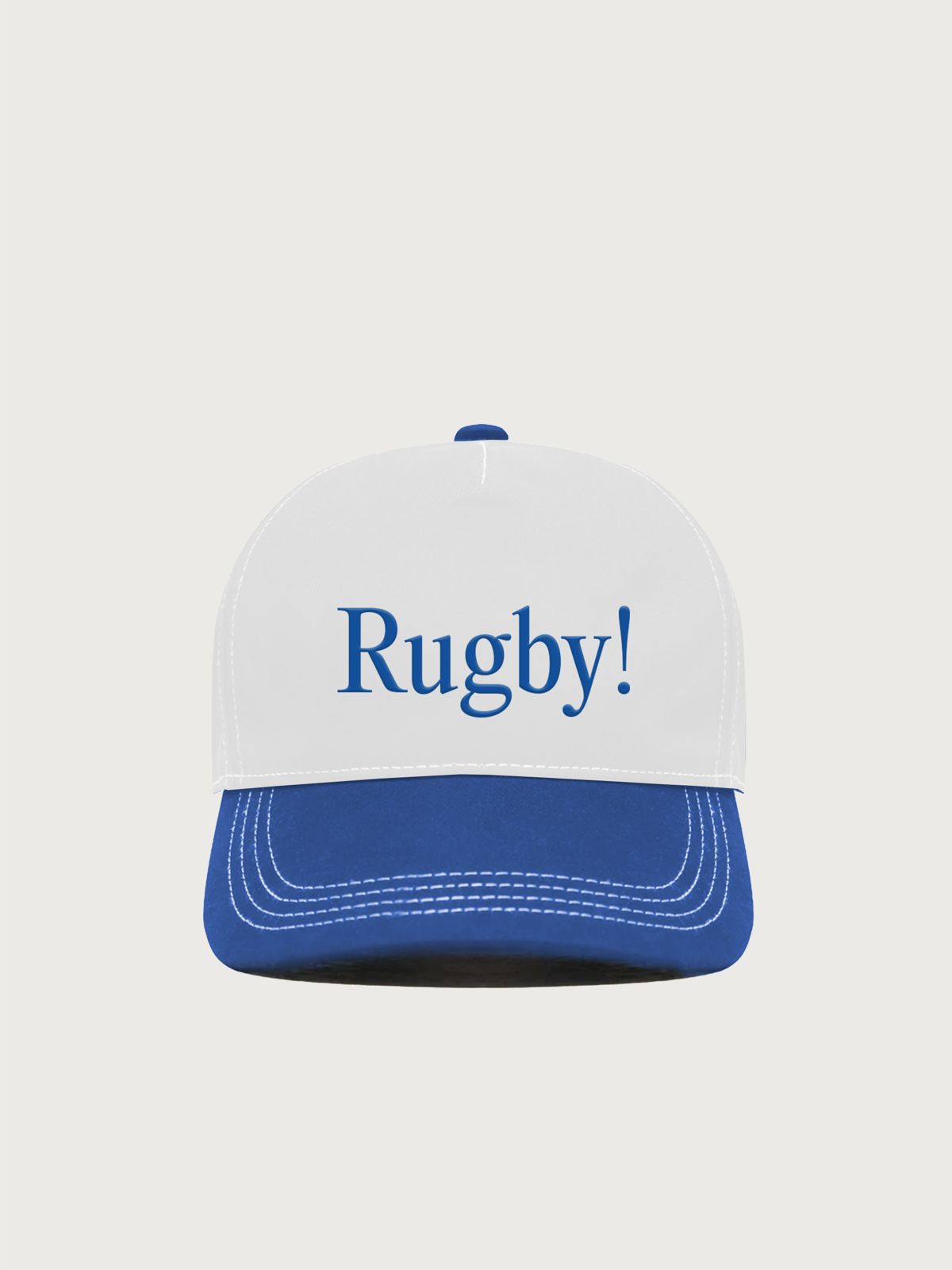Rugby! Cap -  Blue/Off-White