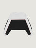 Sportline Crop Sweater - Championship White/Crystal Black
