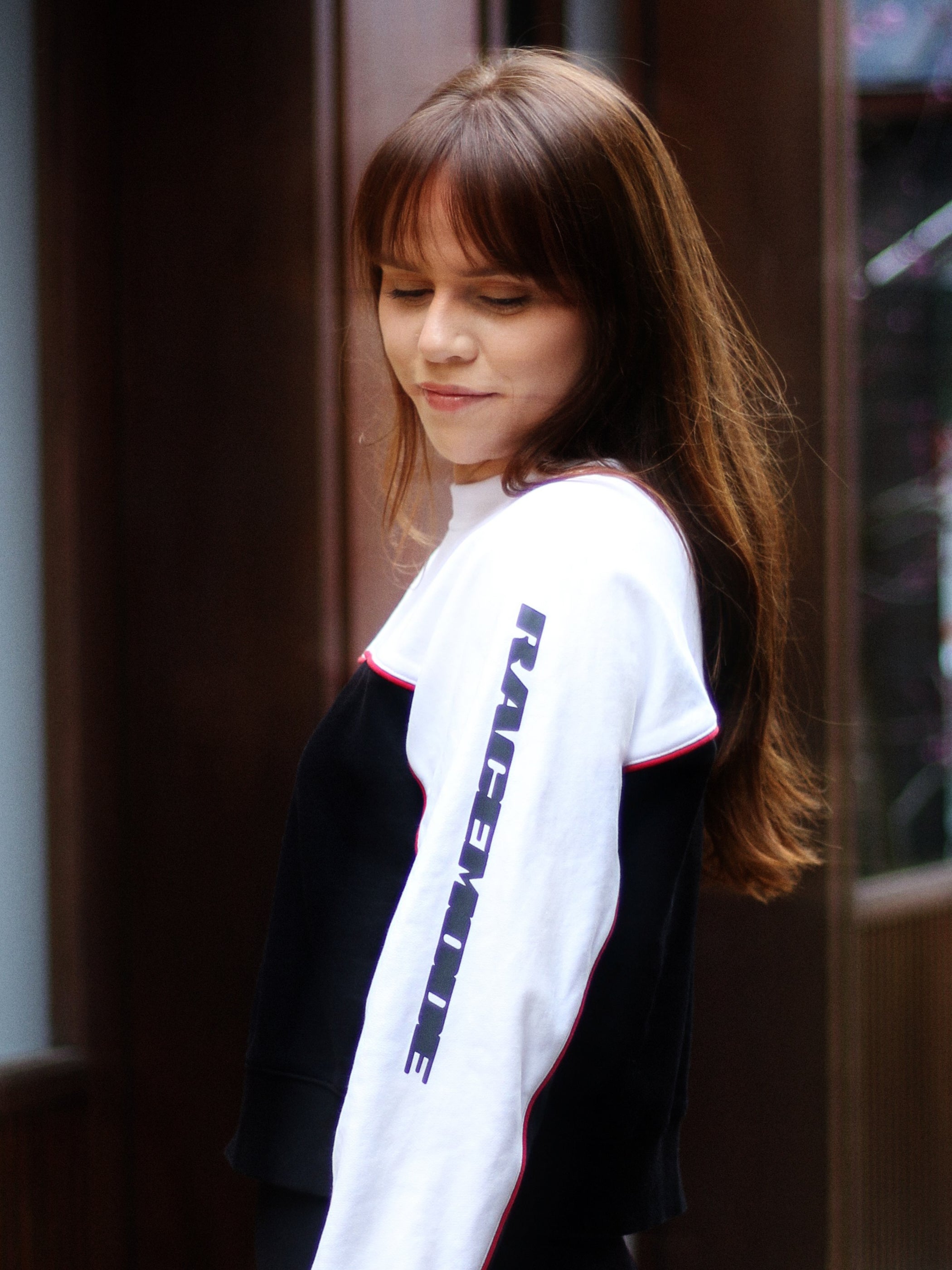 Sportline Crop Sweater - Championship White/Crystal Black