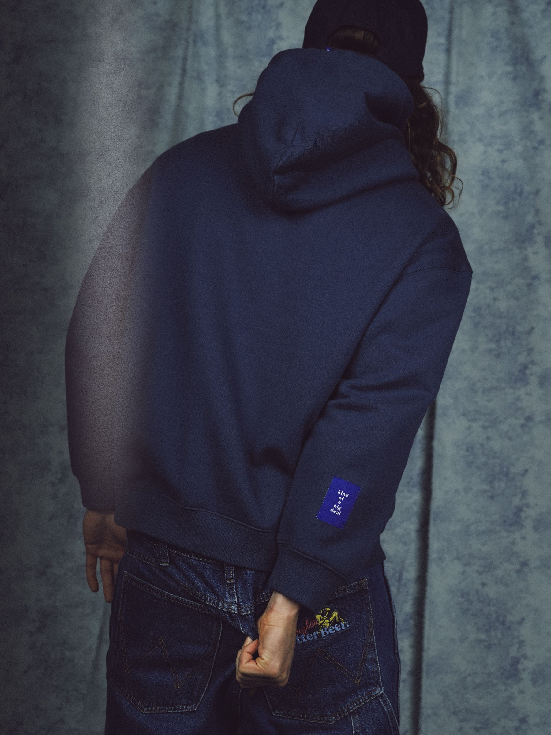Anyway, Rugby. Hoodie - Navy/Gold