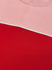 Sportline Crop Sweater - Blush/Racing Red