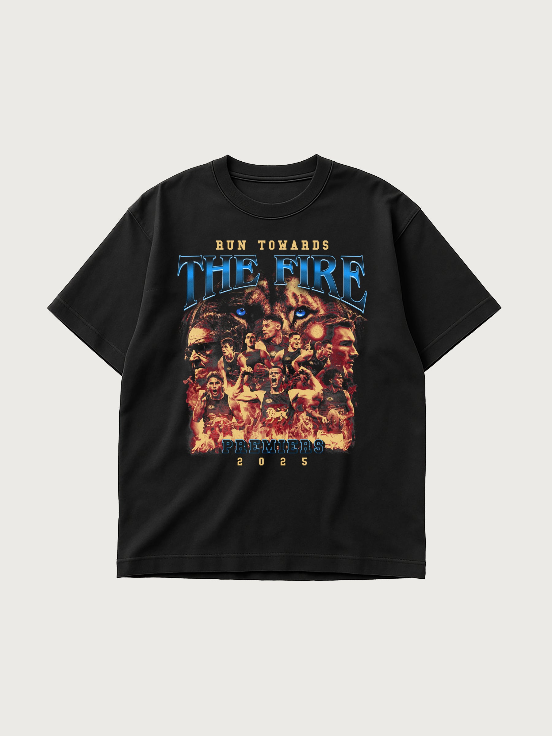 Run Towards The Fire Premiers 2025 T-shirt - Black